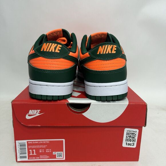 Nike Shoes Dunk Low Retro “Miami Hurricanes/Green Orange” 2024 main image 4